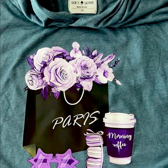 Soft serve cloud cotton lightweight hoodie - Picture 3 of 5